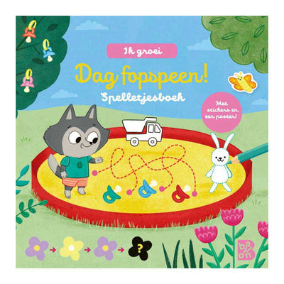 Ciuccio standard per il giorno dei libri dei giochi degli editori con adesivi e poster