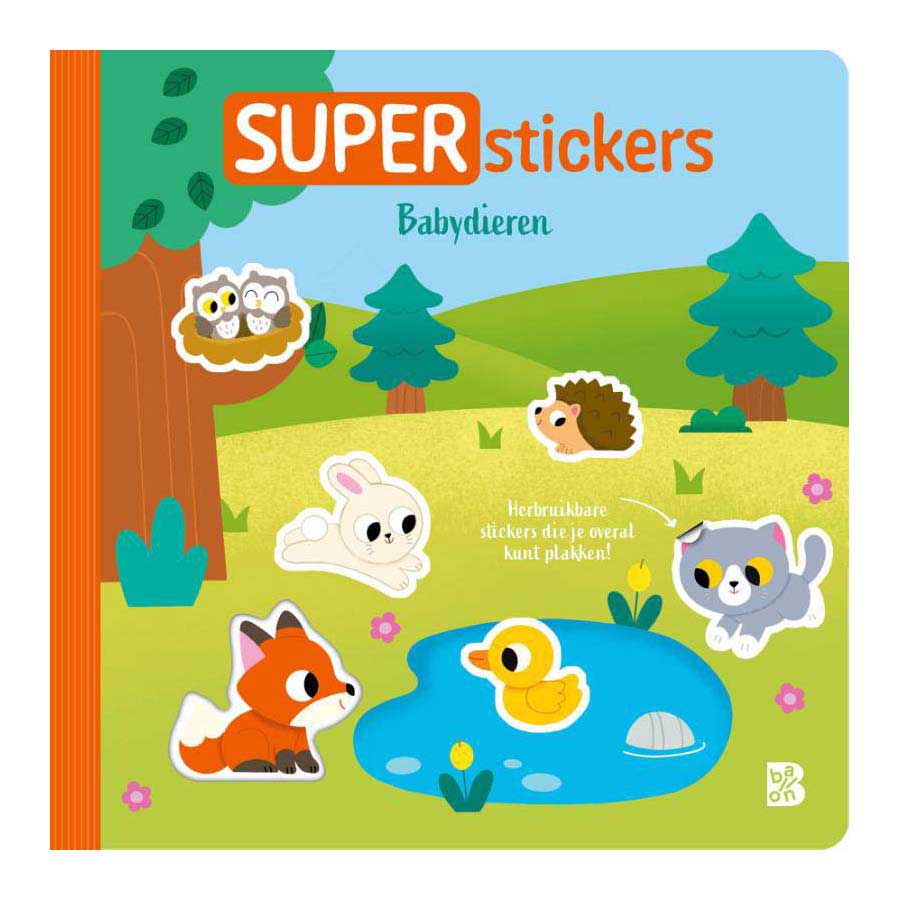 Súper pegatinas de editor estándar - animales bebés 18m+