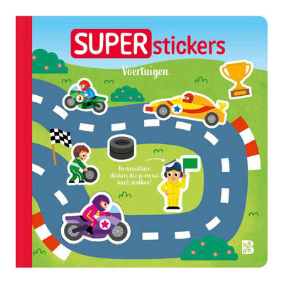 Standaard uitgeverij superstickers - voertuigen 18m+