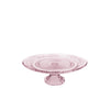 Ideas 4 estaciones cuenco con pie cristal ø23xh8cm rosa