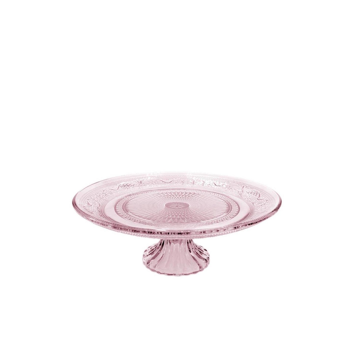 Ideas 4 estaciones cuenco con pie cristal ø23xh8cm rosa