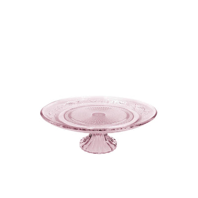 Ciotola Ideas 4 stagioni su piede vetro ø23xh8cm rosa