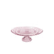 Ideas 4 seasons schaal op voet glas ã˜23xh8cm roze