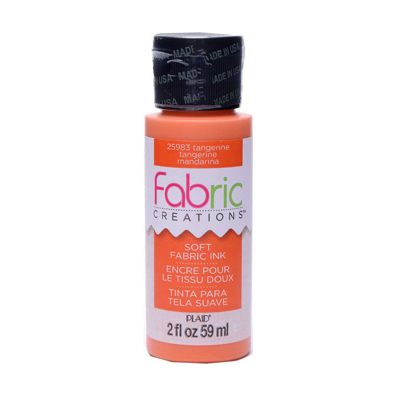 Creaciones de telas • tinta para tela suave 59ml mandarina