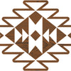 Creaciones de tela • impresión en bloques de azulejos aztecas pequeños de 4,5x3,5 cm
