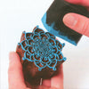Fabric creations • block printing medium 6x6cm chevron