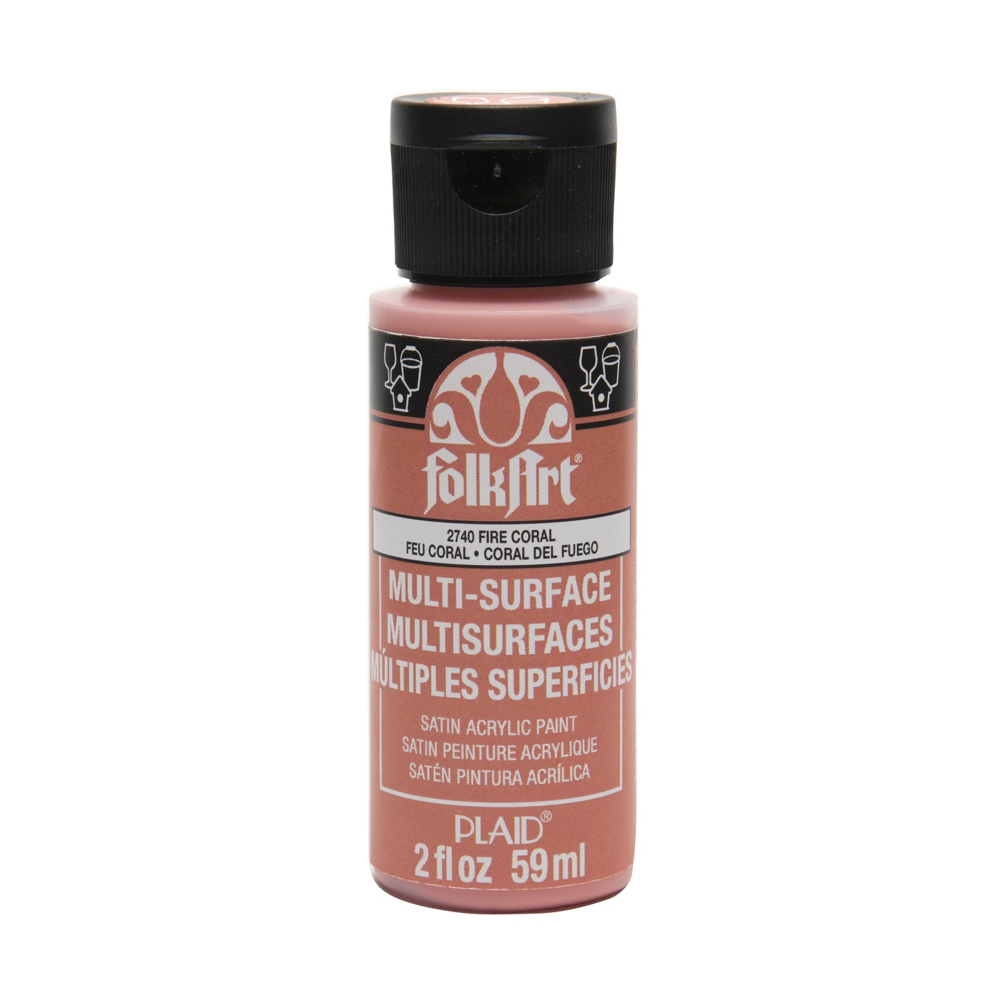 Folkart • corallo di fuoco multisuperficie 59ml