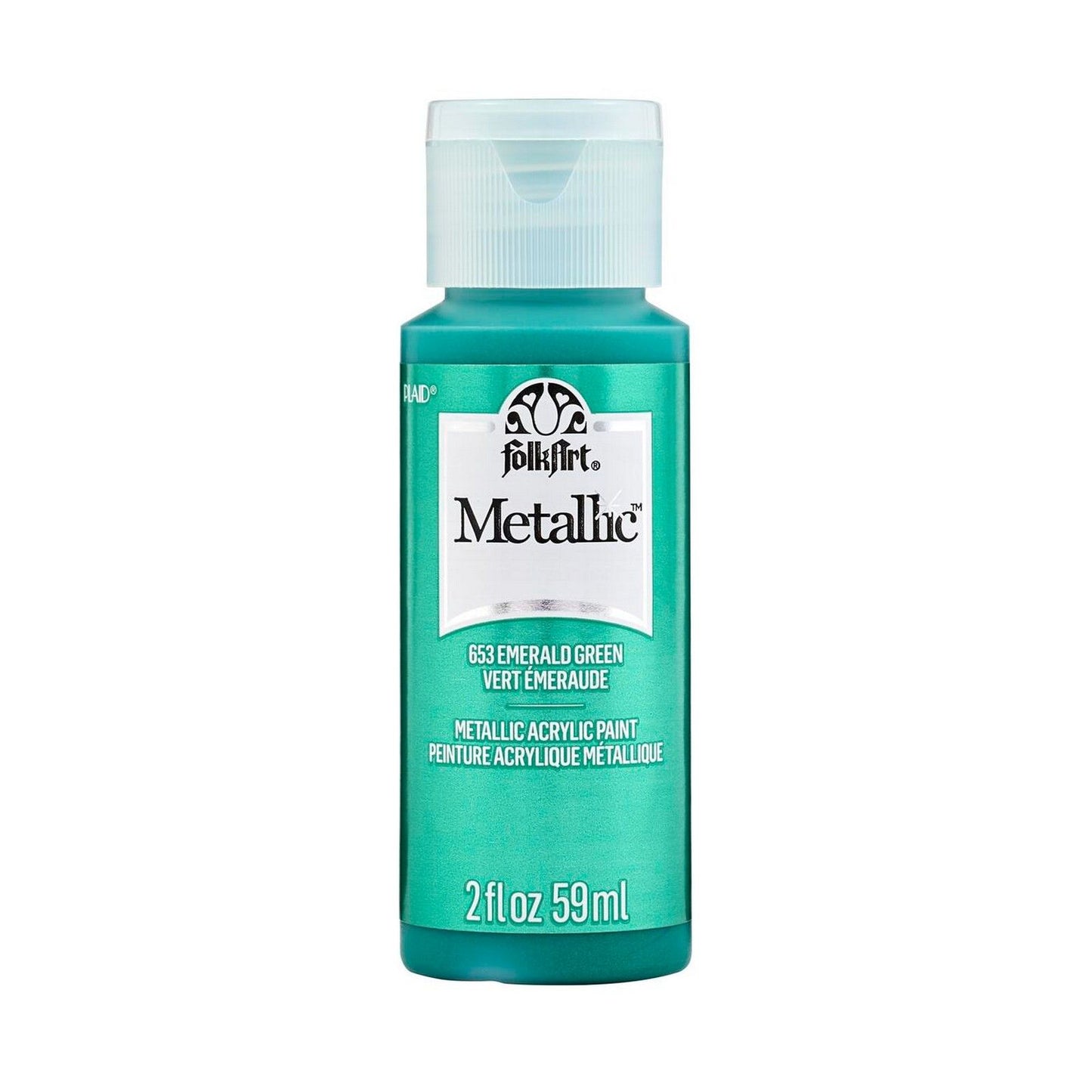 Folkart • vernice acrilica metallizzata verde smeraldo 59 ml