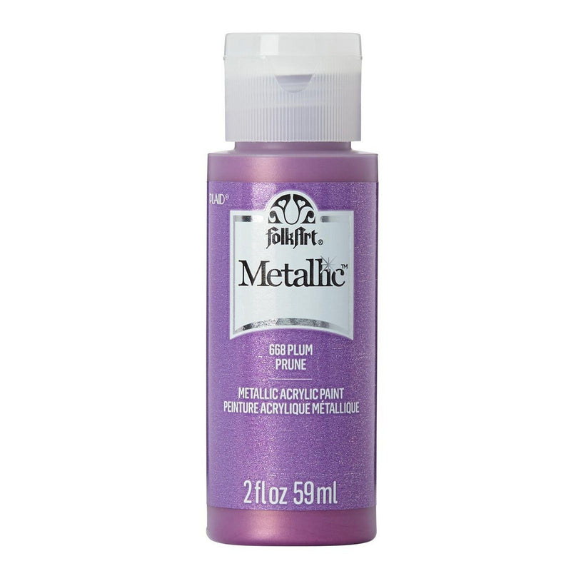 Folkart • vernice acrilica metallizzata prugna 59ml