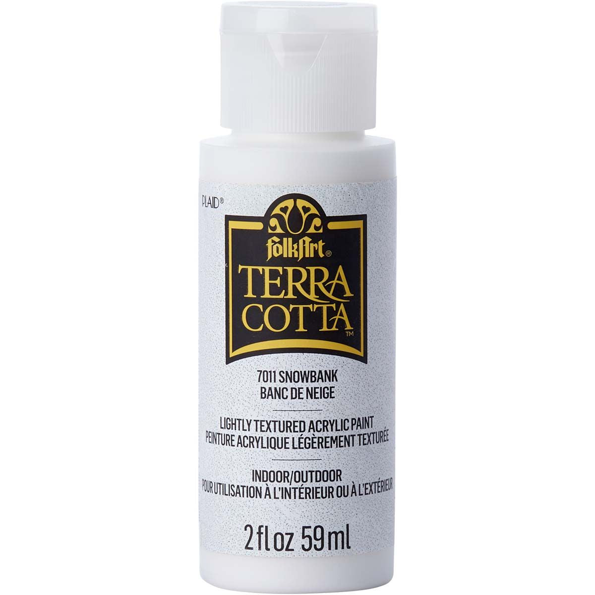 Folkart • vernice acrilica strutturata terracotta 59ml cumulo di neve