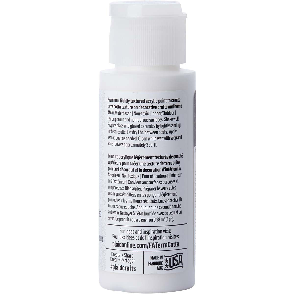 Folkart • vernice acrilica strutturata terracotta 59ml cumulo di neve