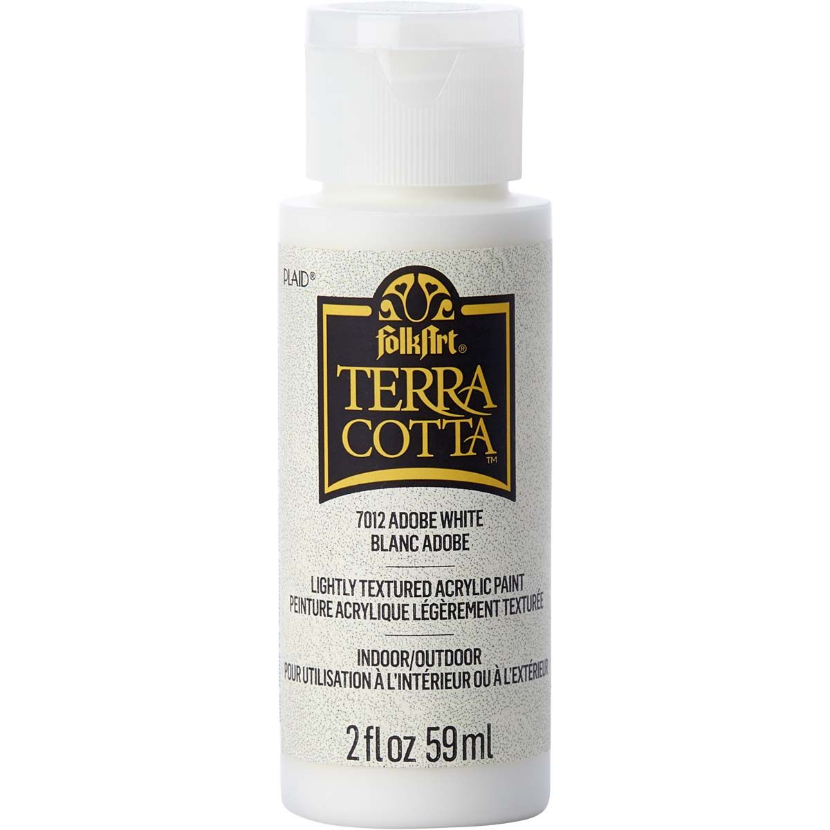 Folkart • pintura acrílica texturizada terracota 59ml blanco adobe