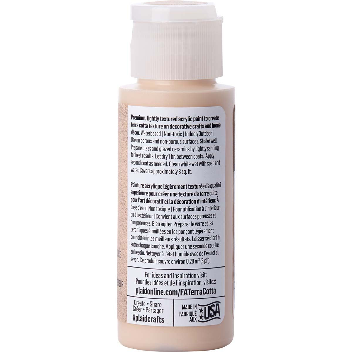 Folkart • vernice acrilica strutturata terracotta 59 ml terrazzo sabbia