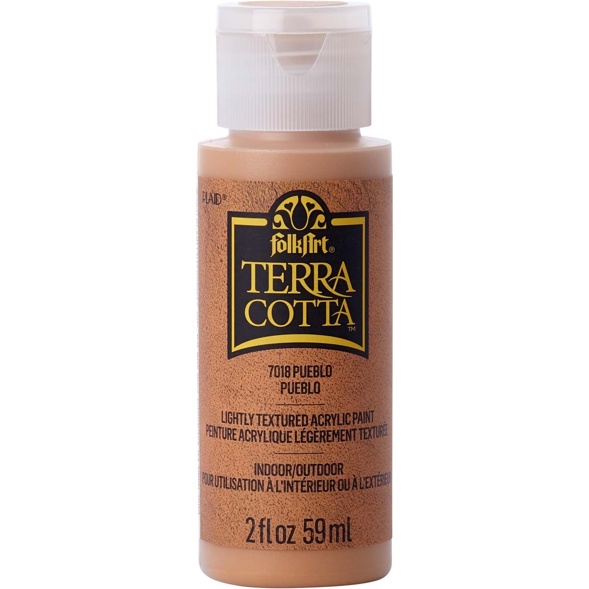 Folkart • vernice acrilica testurizzata terracotta 59 ml pueblo