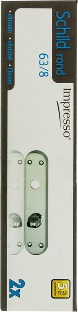 Escudo Impresso ovalado wc63 modular cromado