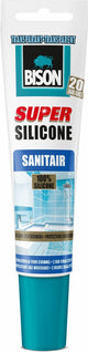 Bison super silicone transparant tube 150 ml, siliconenkit, keuken, voegen, hygiënisch, slijtvast, temperatuurbestendig van -50°c tot +120°c, makkelijk in gebruik