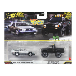 Hot Wheels Premium Car Culture set da 2: macchina del tempo Ritorno al futuro e camioncino Toyota del 1987