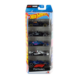 Hot Wheels Formula 1 - set di 5 macchinine F1 in metallo