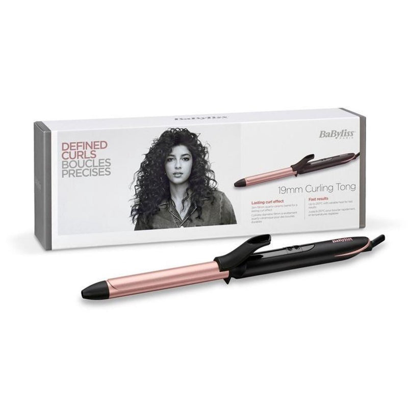 Babilis Babyliss Babyliss C450E Rizo de hierro de 19 mm Rosé negro
