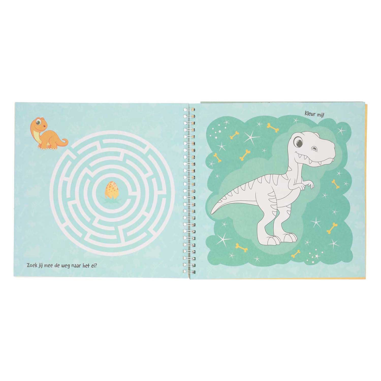 Libro de pegatinas y plantillas Me encantan los dinosaurios