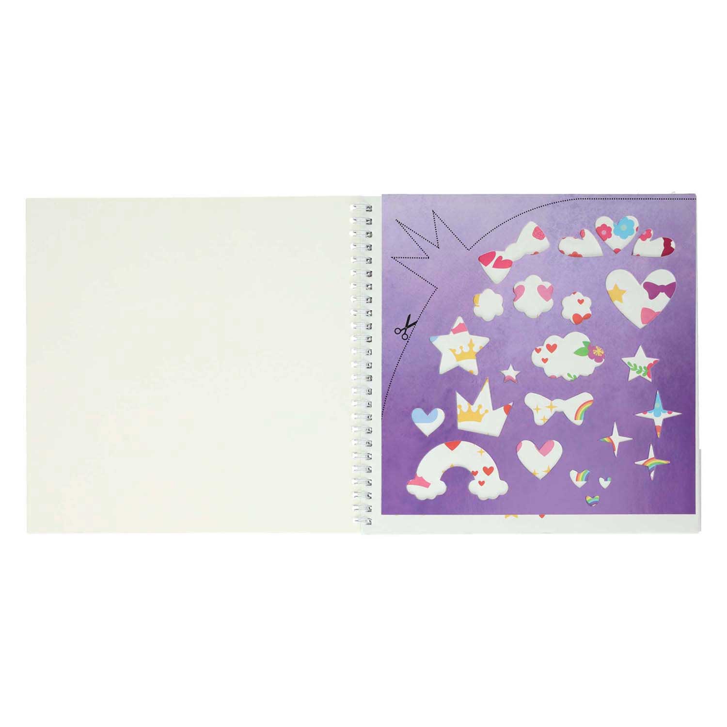 Libro de pegatinas y plantillas Amo a las princesas