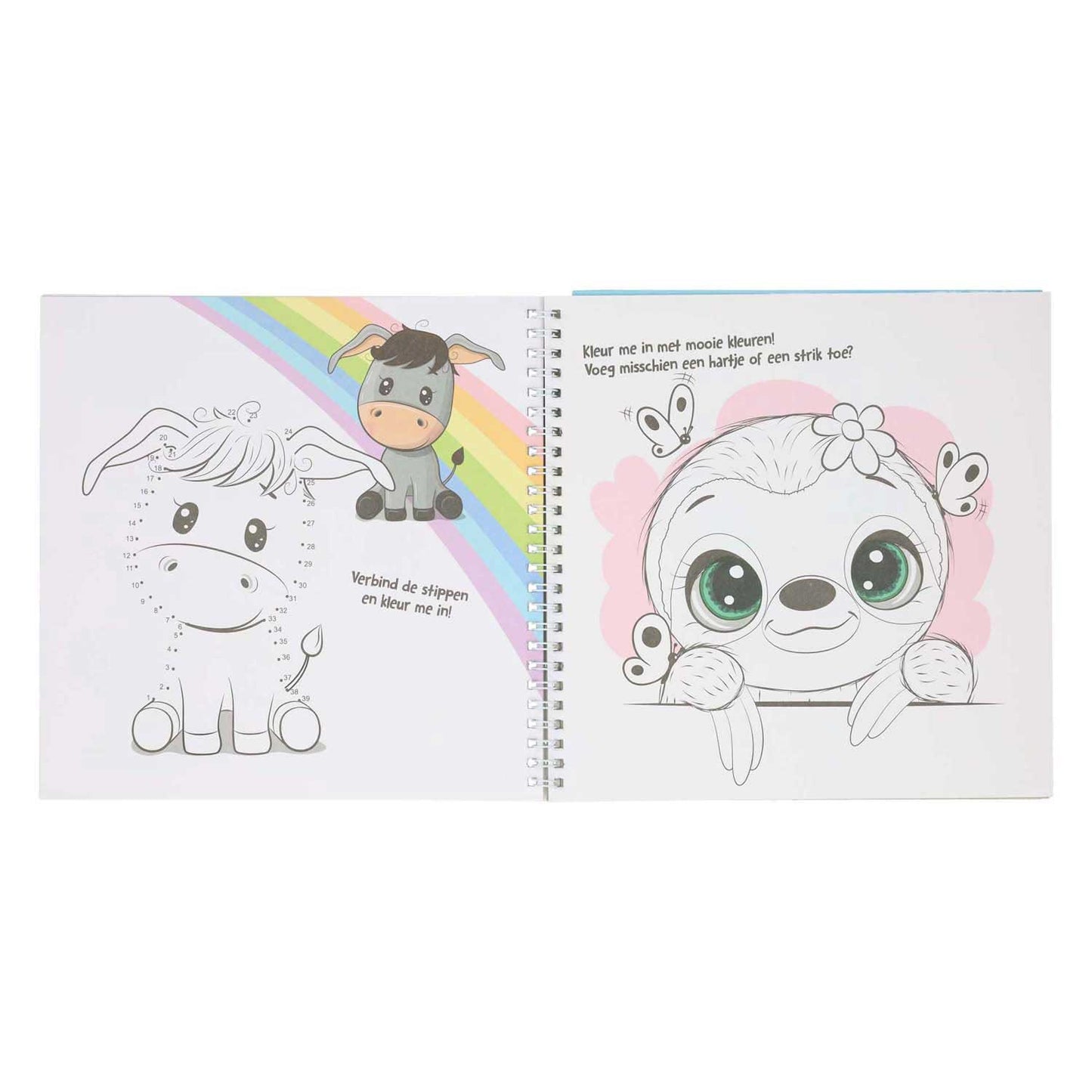 Libro de calcomanía y plantilla Me encantan los animales
