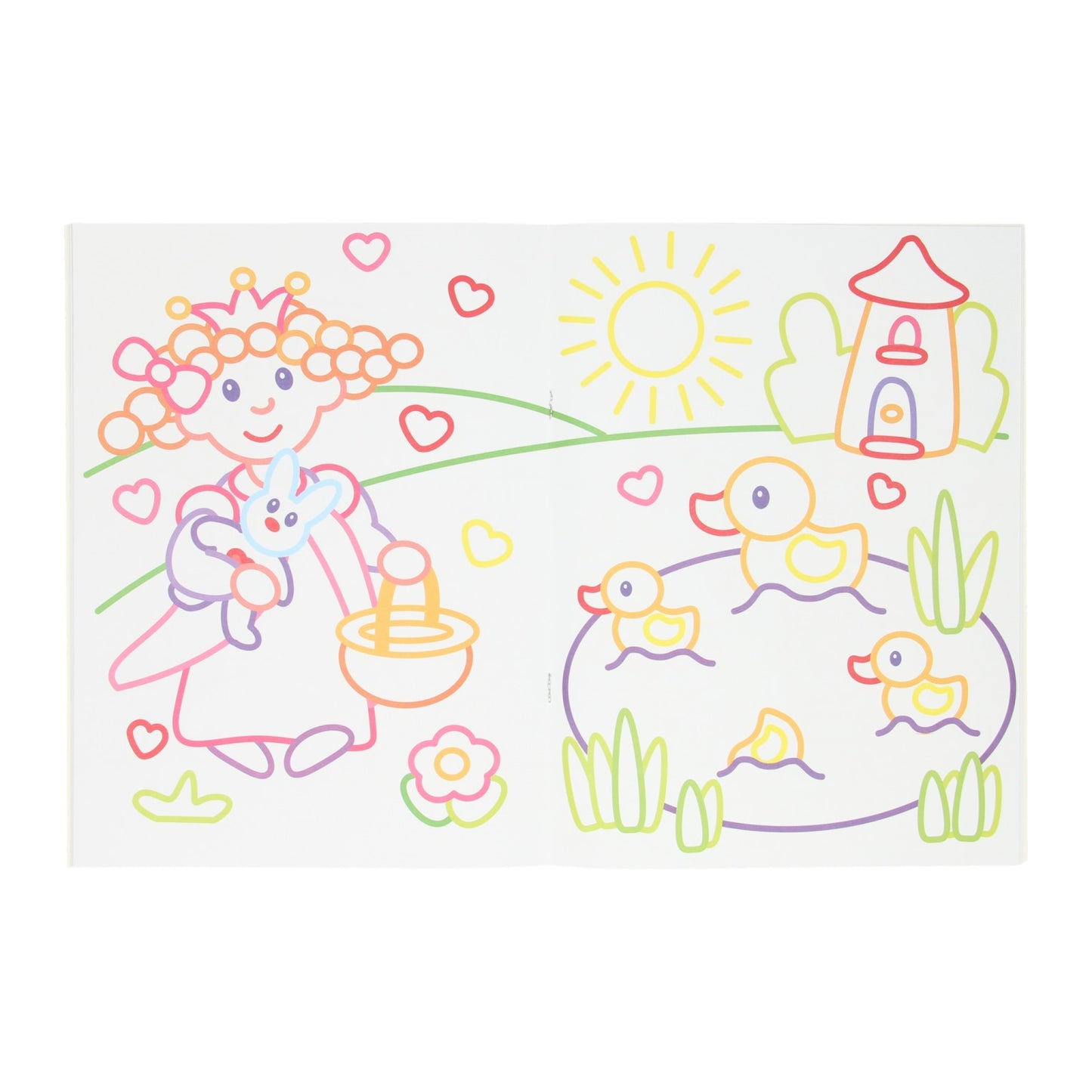 Carte orali DIKKE LINE Colorbook Color Princess