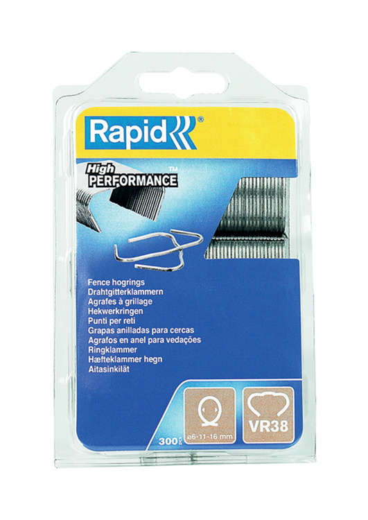 Anelli per cinghiale da giardino Rapid VR38, 300 pezzi - 40109236 - 40109236
