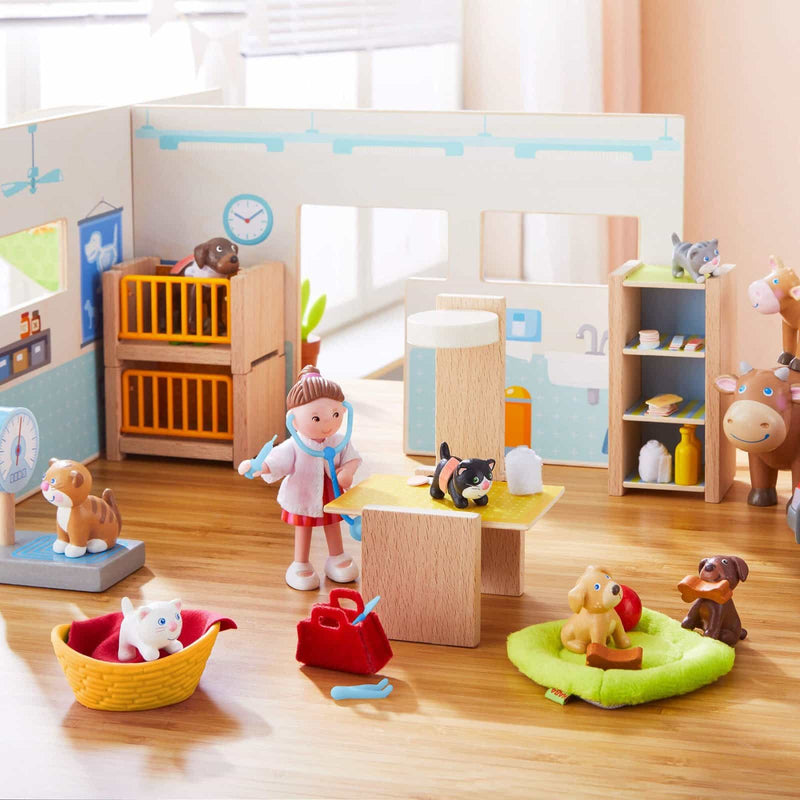 Haba Little Friends La clinica veterinaria con figure Speel