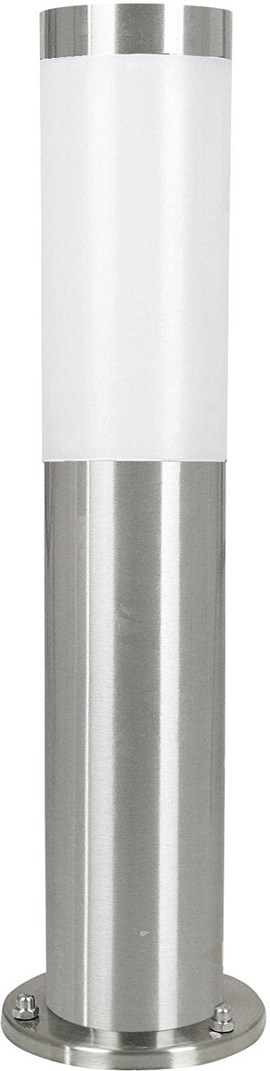 Eglo helsinki sokkellamp - staande lamp buiten - e27 - 45 cm - rvs