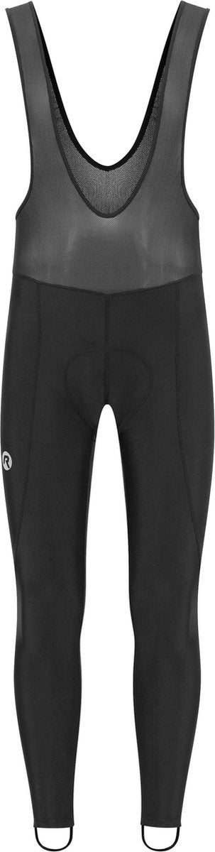 Pantaloni da ciclismo lunghi Rogelli Core da uomo - pantaloni da ciclismo con camoscio e bretelle - neri - taglia 3xl