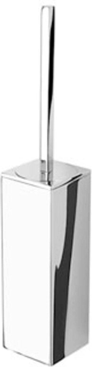 Scopino per WC Geesa Modern Art con supporto - testina nera - cromato