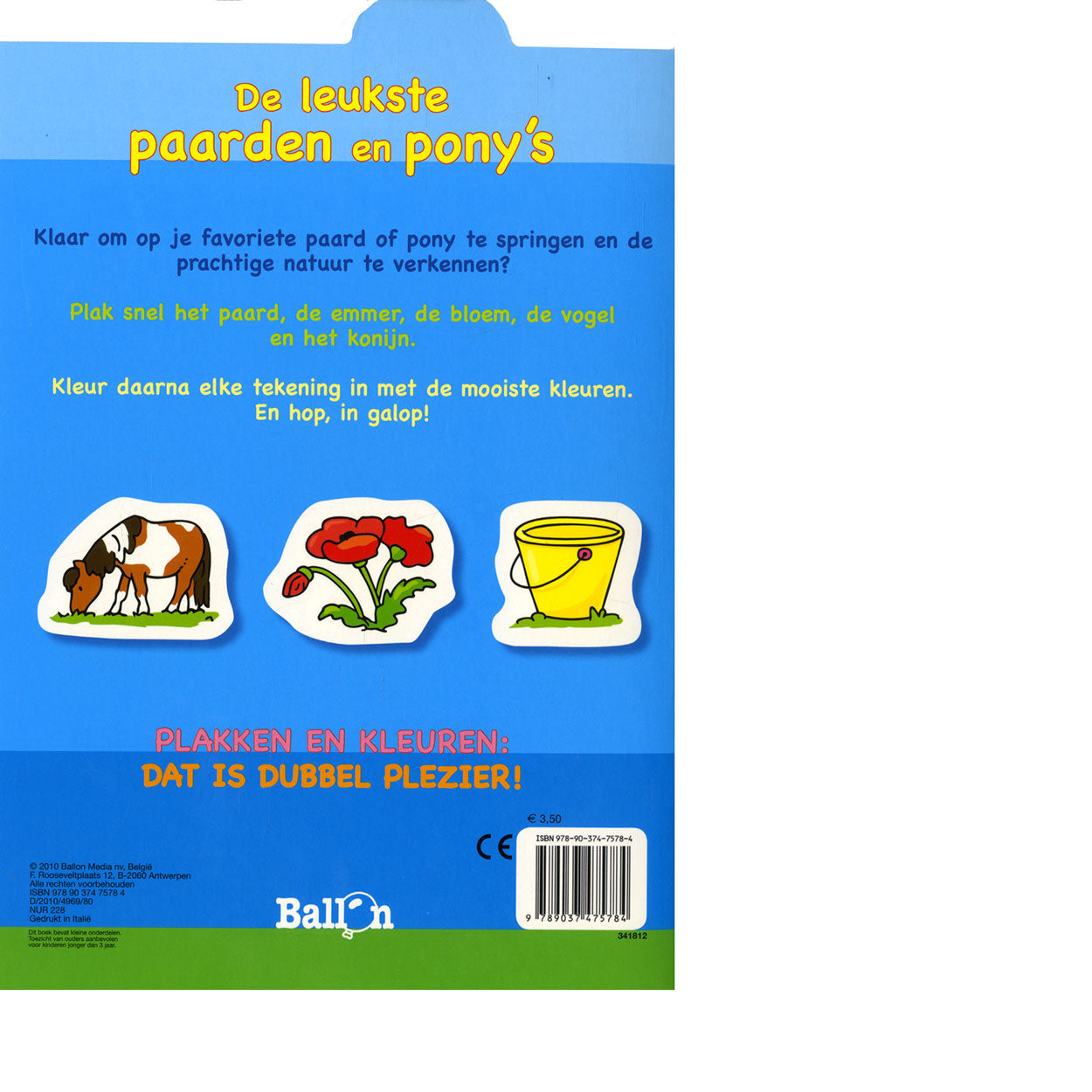 Pasta e colori - I cavalli e pony più belli, 4-6 anni