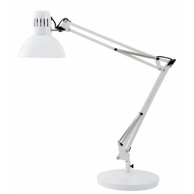 Lampada da scrivania alba architect 20w e27 bianca