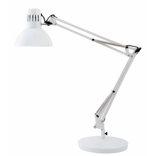 Lampada da scrivania alba architect 20w e27 bianca