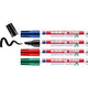 Rotulador permanente 3300 edding 1-5mm diagonal azul, negro, rojo, verde 4 piezas
