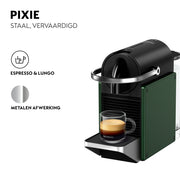 Krups krups xn3063 nespresso pixie tazza di caffè verde scuro nero - afbeelding 2