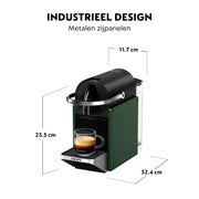 Krups krups xn3063 nespresso pixie tazza di caffè verde scuro nero - afbeelding 4