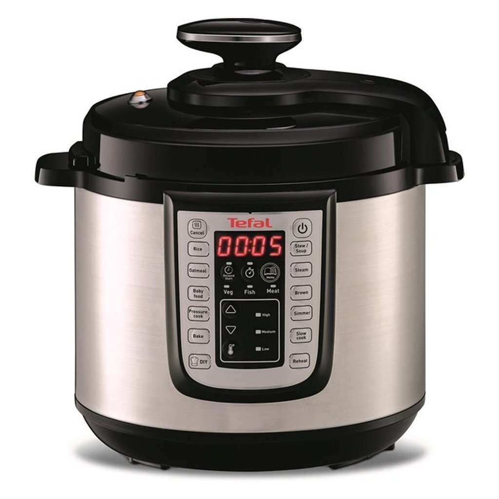 Tefal Cy505E All-in-One Cooker lento 6L in acciaio inossidabile in acciaio inossidabile