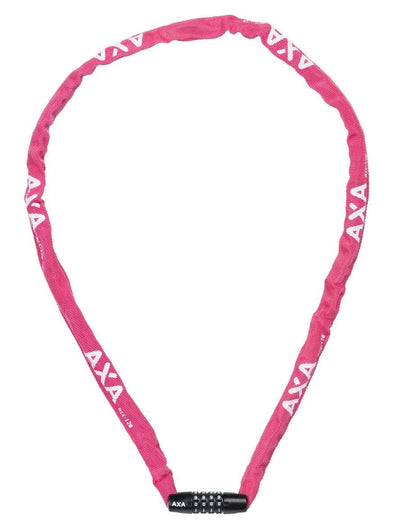 Axa chain lock rigid rcc code 120x3.5 with polyester cover - pink