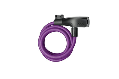 Candado de cable axa resolute 120 8 morado (tarjeta)