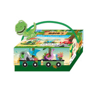 Boek en puzzeltrein dino's - afbeelding 1