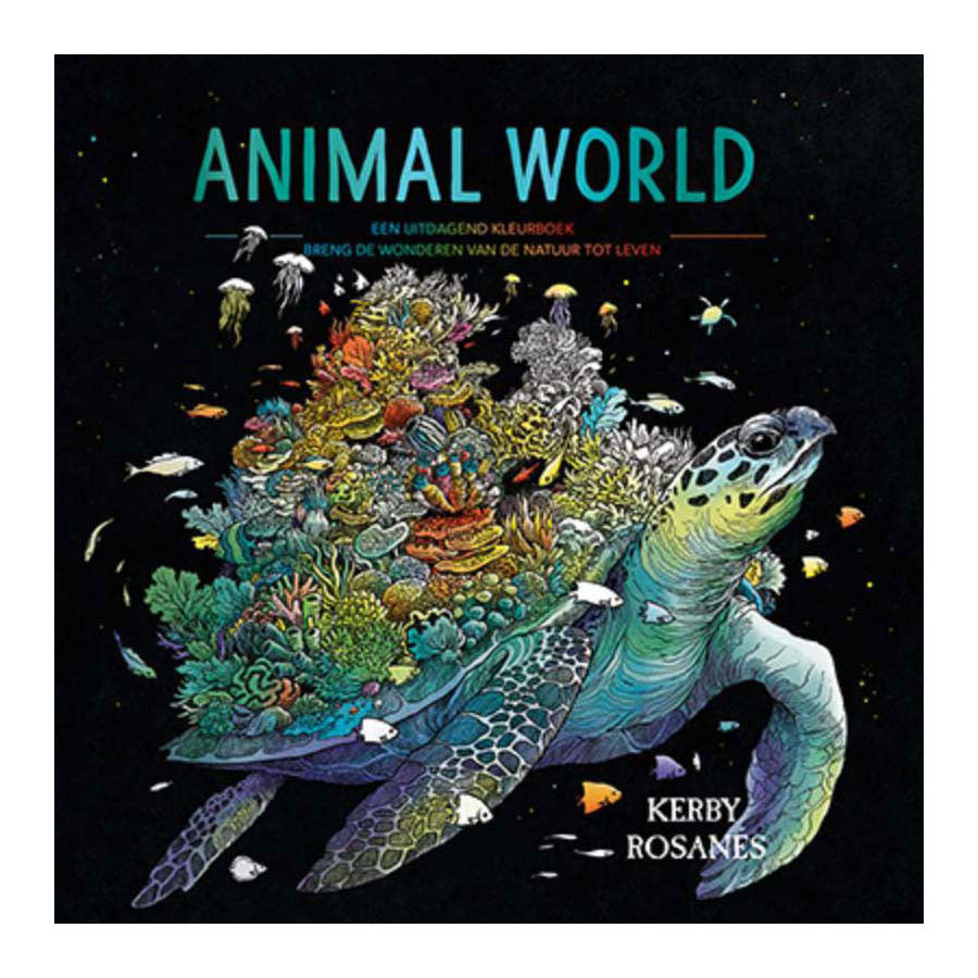 Libro para colorear del mundo animal de Lantern Publishers.