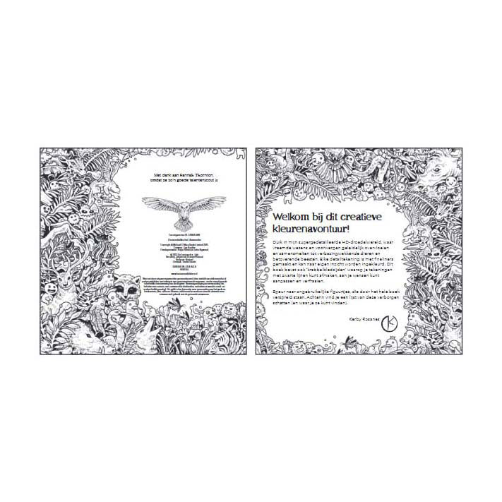 Libro de búsqueda y libro de lectura de animorphia de Lantaarn Publishers