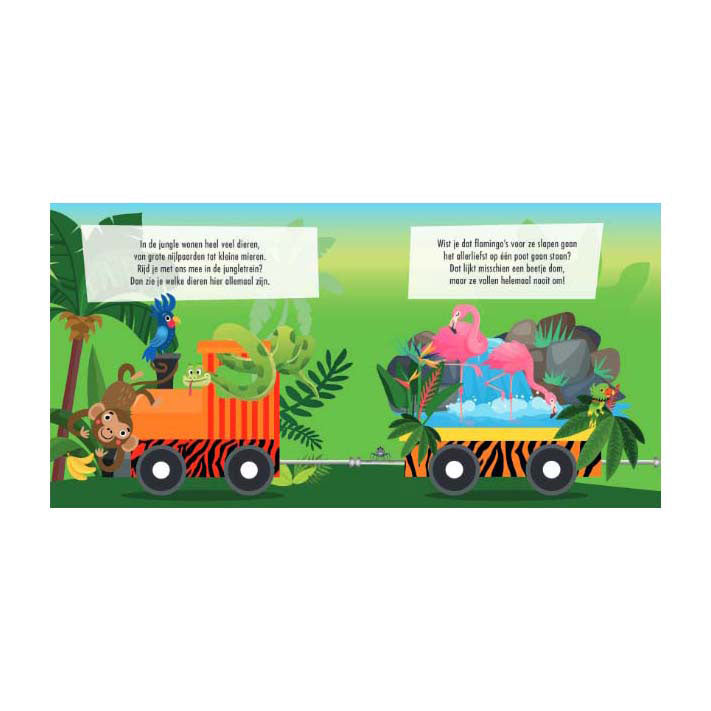 Libro de editoriales Lantern y rompecabezas de la jungla del tren.