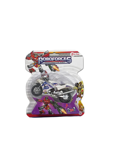 Toi-toys toi toys change motorcycle robot on card