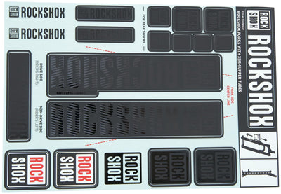 Rockshox Decal Set Stealth
