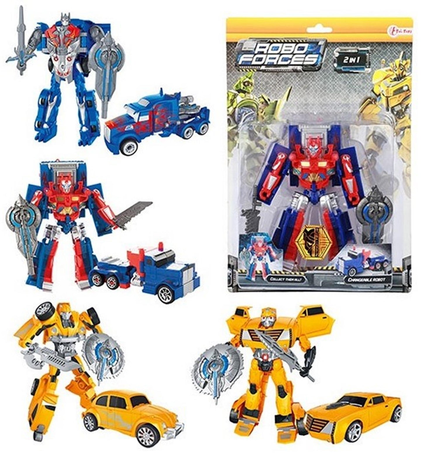Toi-toys toi juguetes robot cambiador coche camión