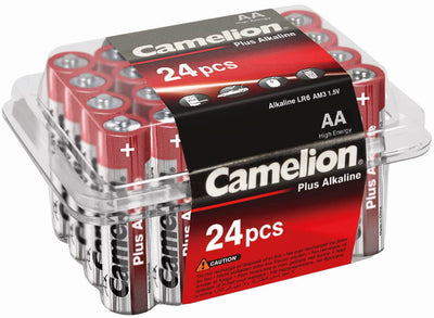 Camelion Plus Alkaline AA LR6 Batería Caja 24 piezas