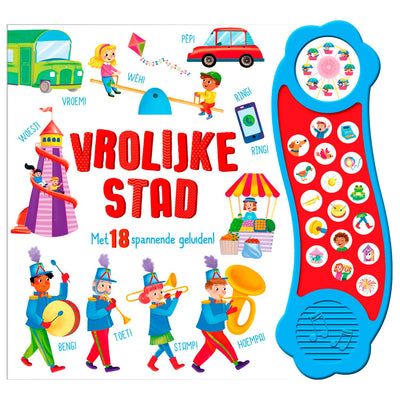 Rebo publishers geluidenboek vrolijke stad